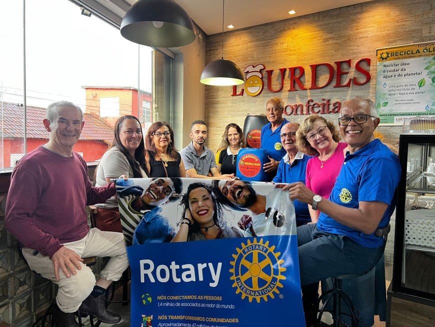 Rotary celebra Dia do Meio Ambiente com resultados expressivos do projeto Recicla Óleo
